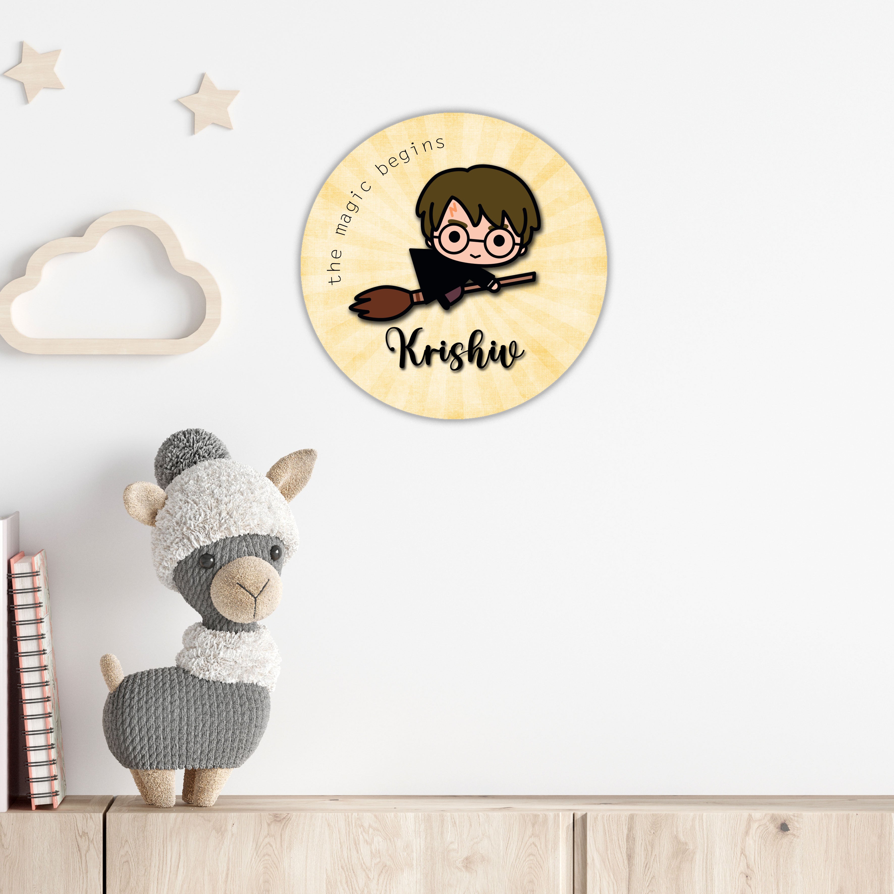 Kids Name Plate 2 Layer - Harry Potter